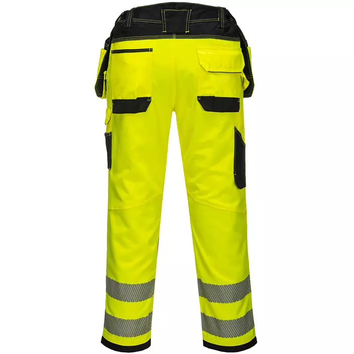Portwest Vision craftsmen's trousers T501, Hi-vis Yellow/Black, large image number 1