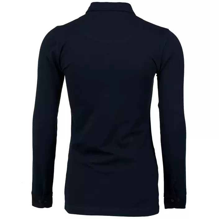 Nimbus Carlington langermet dame polo T-skjorte, Dark navy, large image number 1