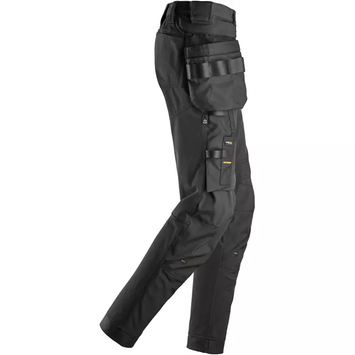 Snickers AllroundWork hantverksbyxa 6775 full stretch dam, Black, large image number 2