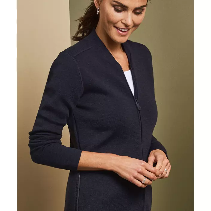 ID women's knitted cardigan, Marine Blue, large image number 1
