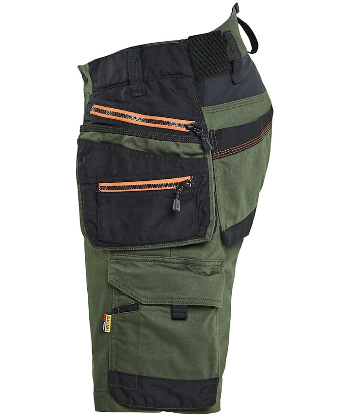 Bl&aring;kl&auml;der Striker h&aring;ndv&aelig;rkershorts, Skovgr&oslash;n/Rust, large image number 3