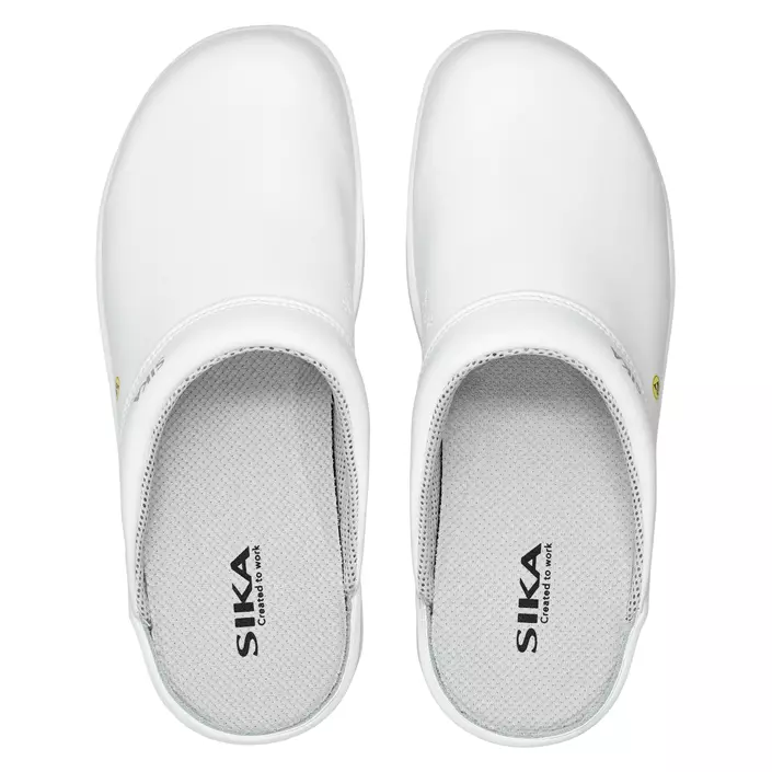 Sika Fusion clogs without heel cover OB, White, large image number 4