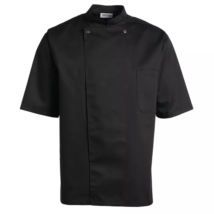 Kentaur short-sleeved unisex chefs jacket, Black, large image number 0