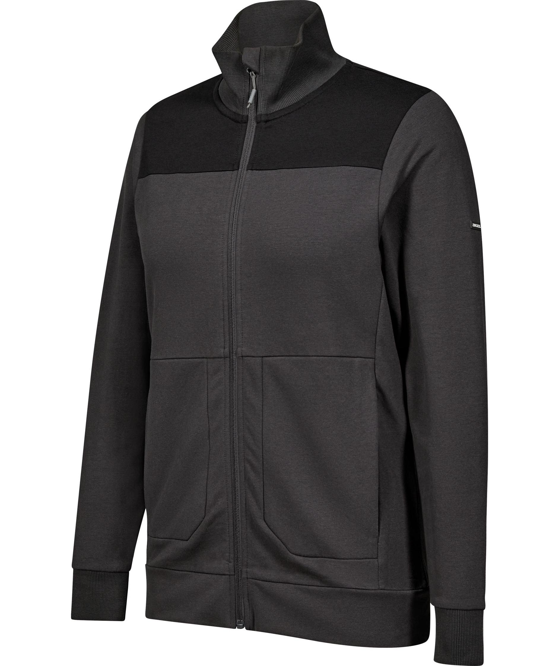 Engel Entire sweat cardigan dam, Anthracite Grey/Black, large image number 5