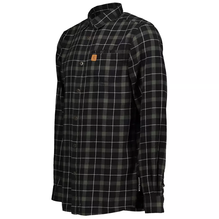 Westborn flannel shirt, Dusty Green/Black, large image number 2