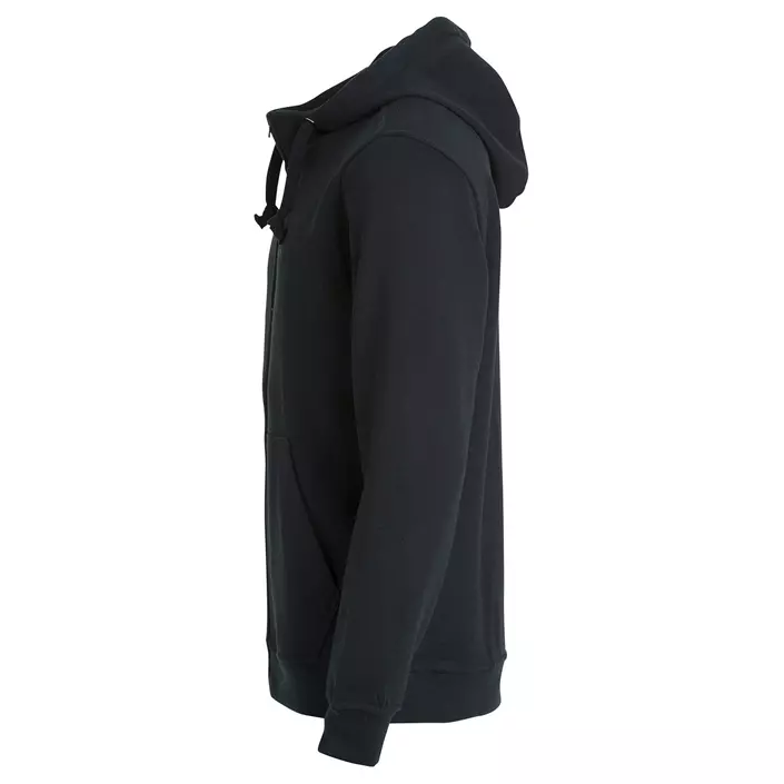 Clique Basic Hoody hoodie with full zipper, Black, large image number 1