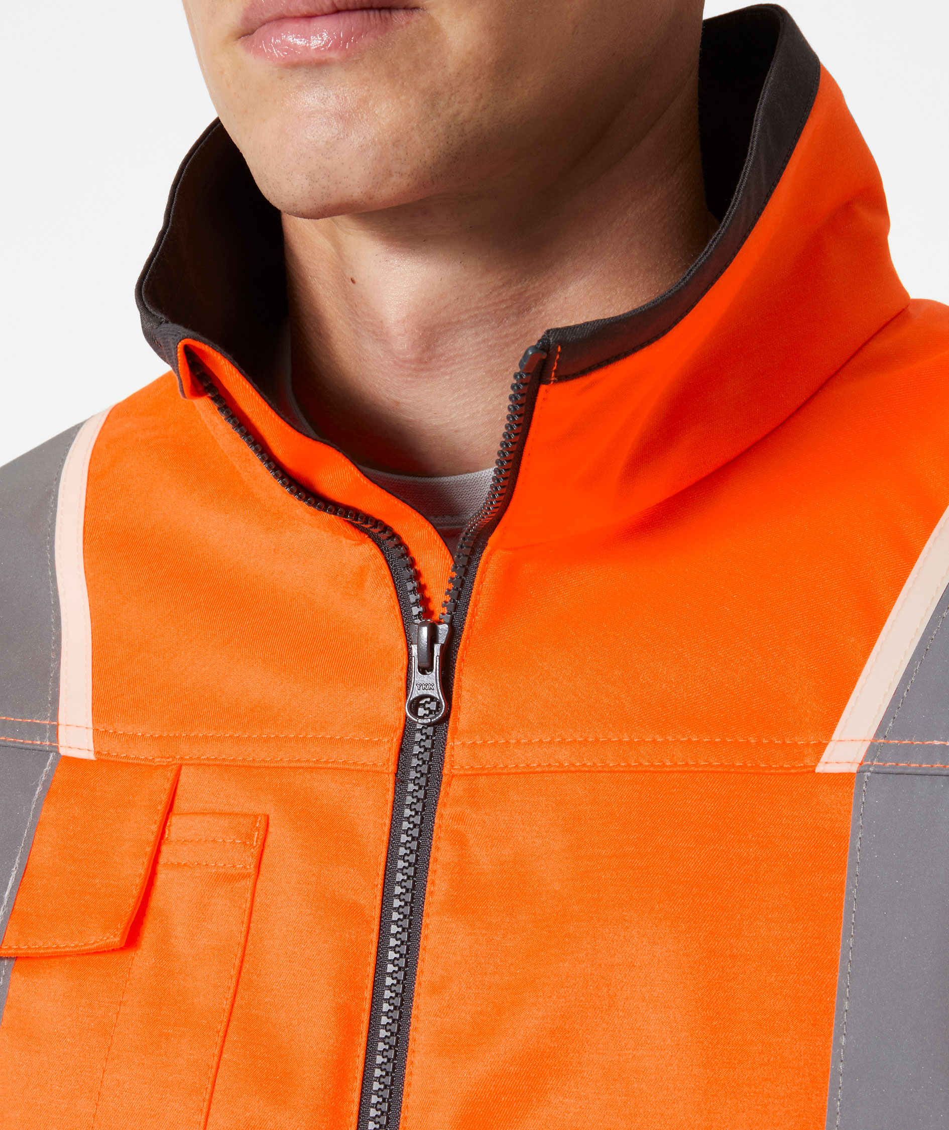 Helly Hansen UC-ME work jacket, Hi-vis Orange/Ebony, large image number 4