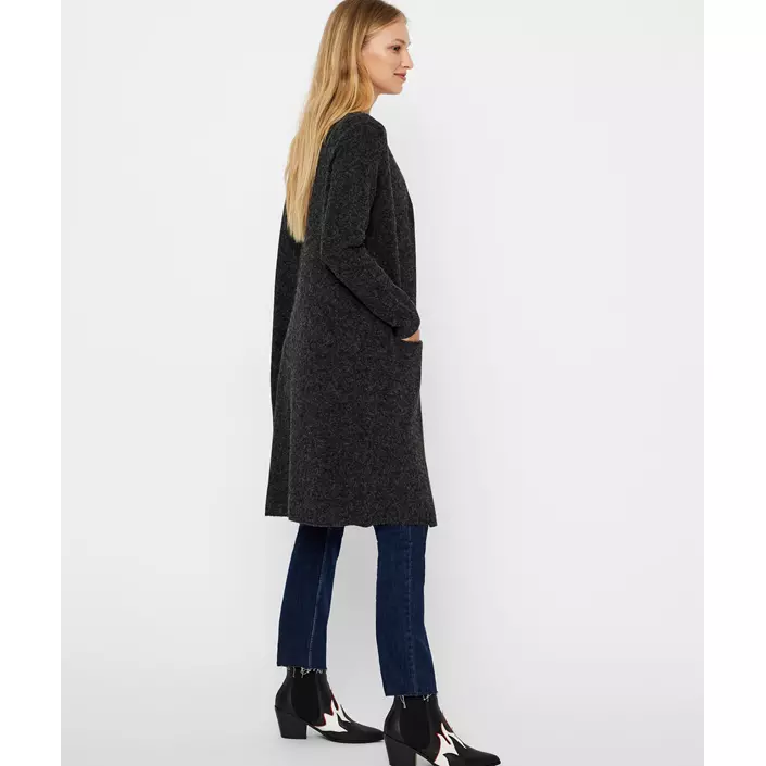 Vero Moda VMDOFFY lång stickad cardigan dam, Black, large image number 3