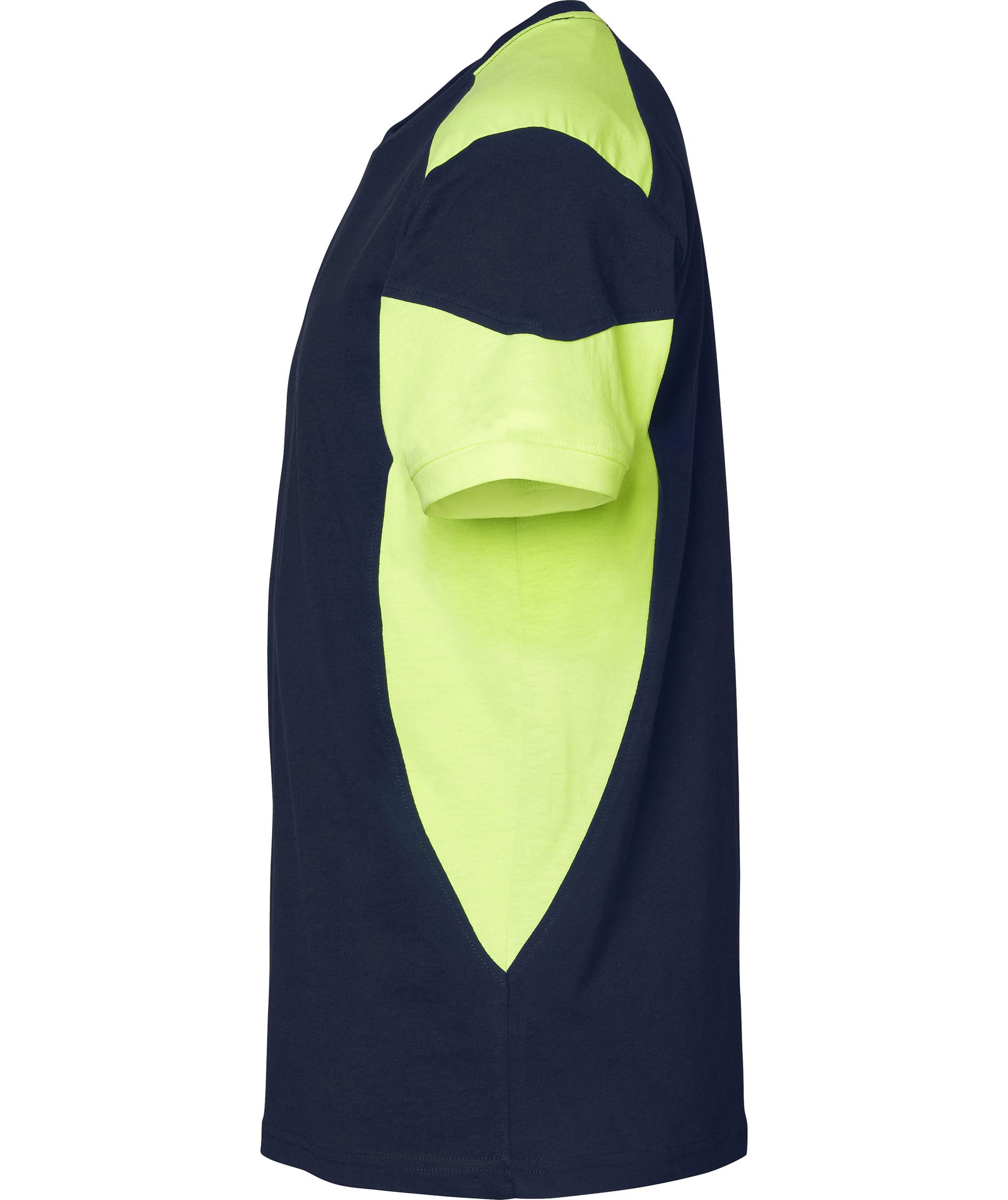 Top Swede T-skjorte 210, Navy/Hi-Vis gul, large image number 3