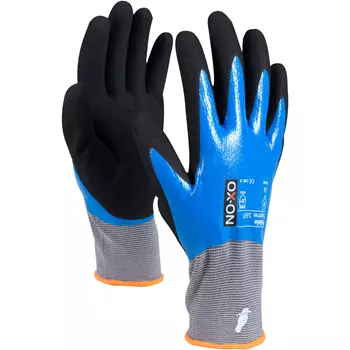 OX-ON Flexible Supreme 1607 work gloves, Black/Blue