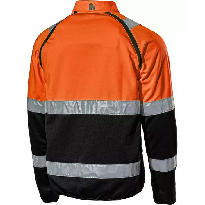 L.Brador sweatshirt 4171P, Hi-Vis Orange/Sort, large image number 1
