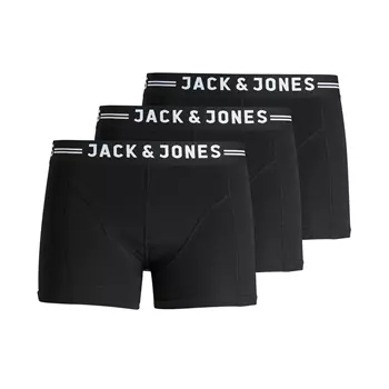 Jack & Jones Sense 3er Pack Boxershorts, Schwarz