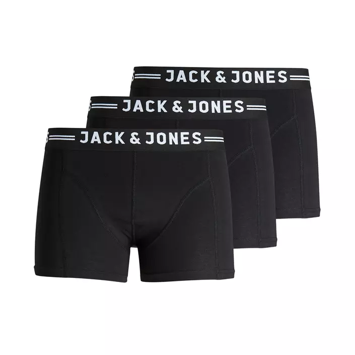 Jack & Jones Sense 3-pack boksershorts, Svart, large image number 0