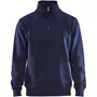 Blåkläder half zip collegegenser, Marineblå Blåkläder half zip collegegenser