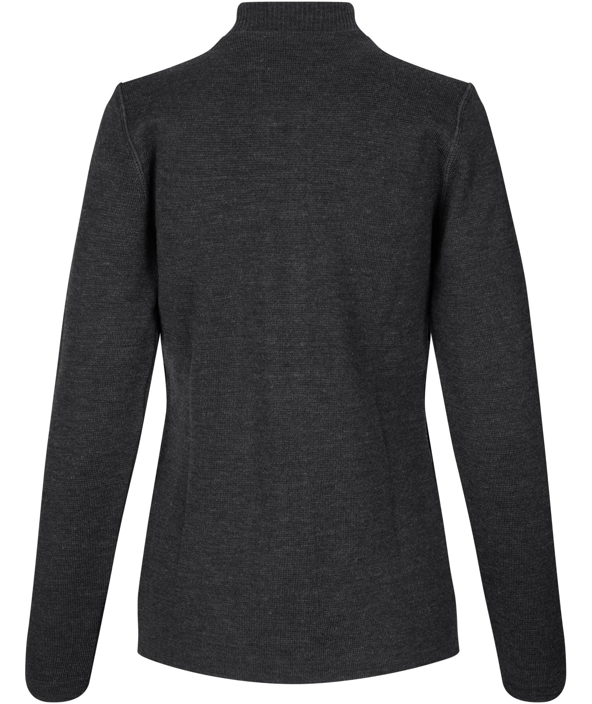 ID Damenstrickjacke, Anthrazitgrau Melange