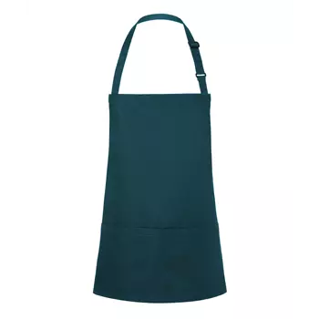Karlowsky Basic bib apron with pockets, Pine Green