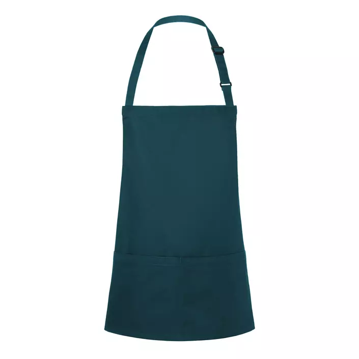 Karlowsky Basic bib apron with pockets, Pine Green, Pine Green, large image number 0