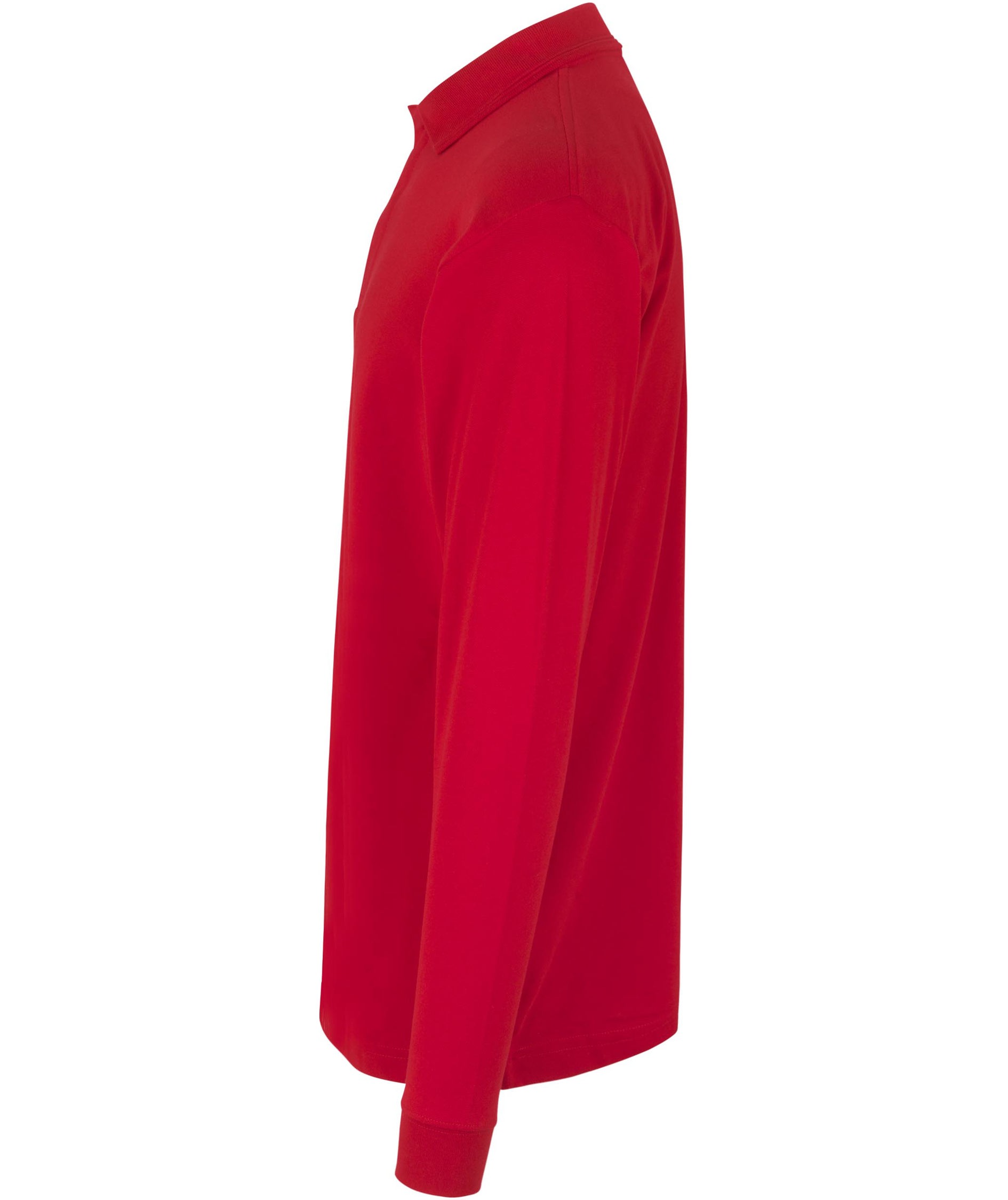 ID PRO Wear lang&aelig;rmet Polo T-shirt, R&oslash;d, large image number 3