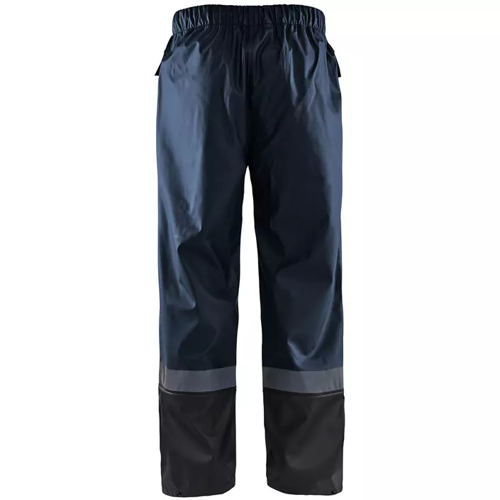 Blåkläder Hi-Vis rain trousers Level 2, Dark Marine/Black, large image number 1
