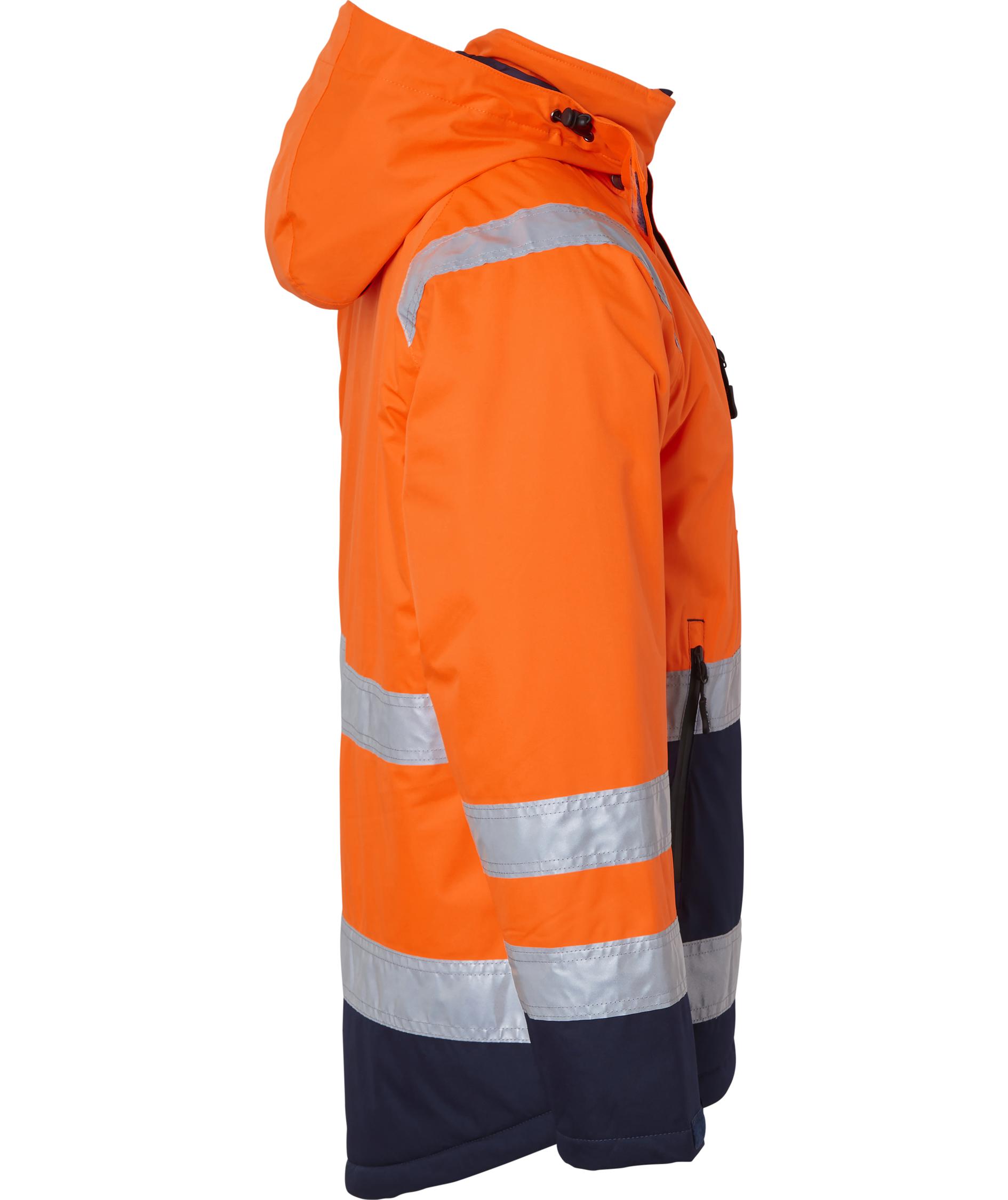 Top Swede winter jacket 122, Hi-Vis Orange/Navy, large image number 2