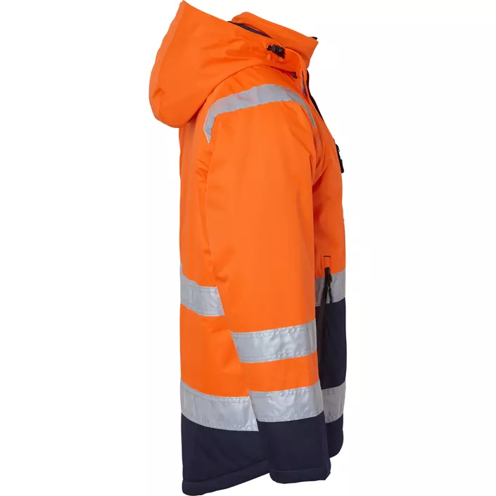 Top Swede winter jacket 122, Hi-Vis Orange/Navy, large image number 2
