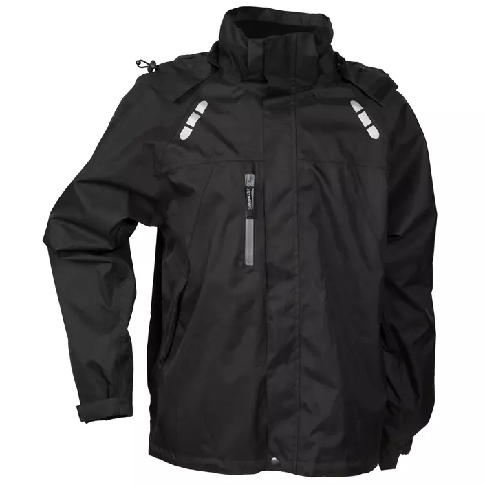 Lyngsoe Rain jacket FOX6030, Black, large image number 0