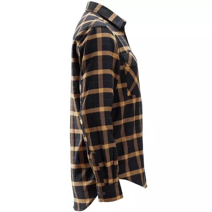 Snickers AllroundWork flannel lumberjack shirt 8516, Black/Brown, large image number 3