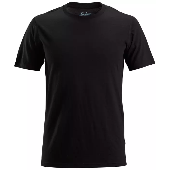 Snickers AllroundWork T-shirt 2527 with merino wool, Black, large image number 0