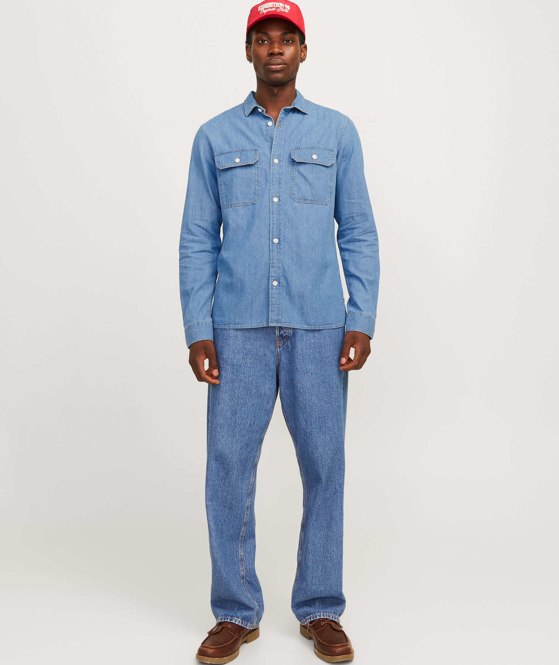 Jack & Jones JJETRAVIS denim shirt, Light Blue Denim, large image number 6
