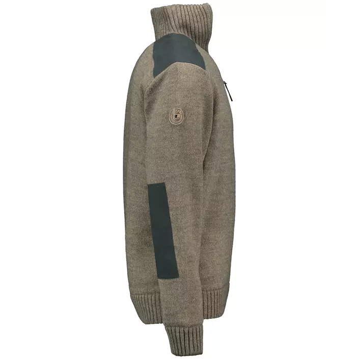 Westborn windbreaker knitted pullover, Brown Melange, large image number 2