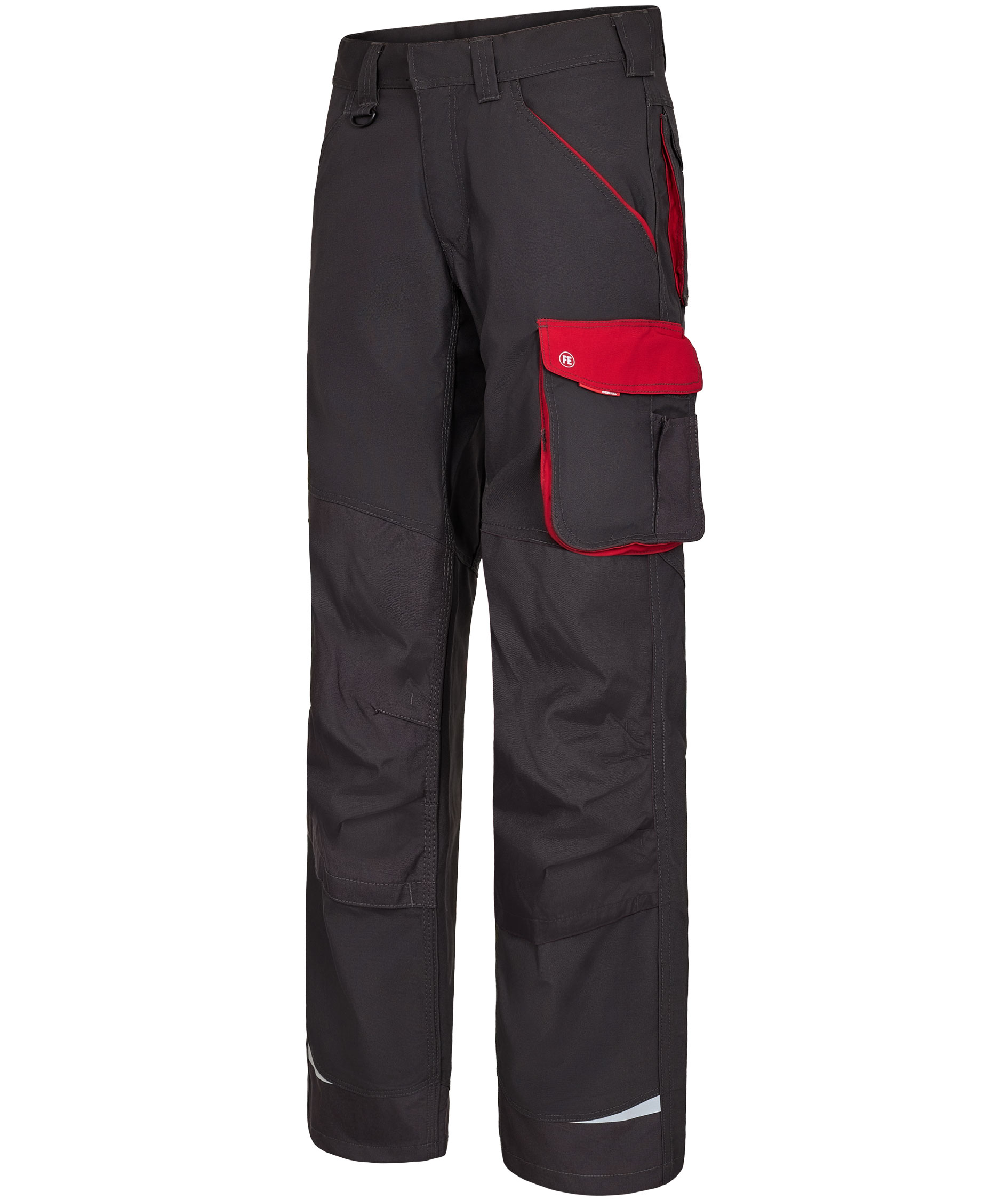 Engel Galaxy Work trousers, Antracit Grey/Tomato Red, large image number 3