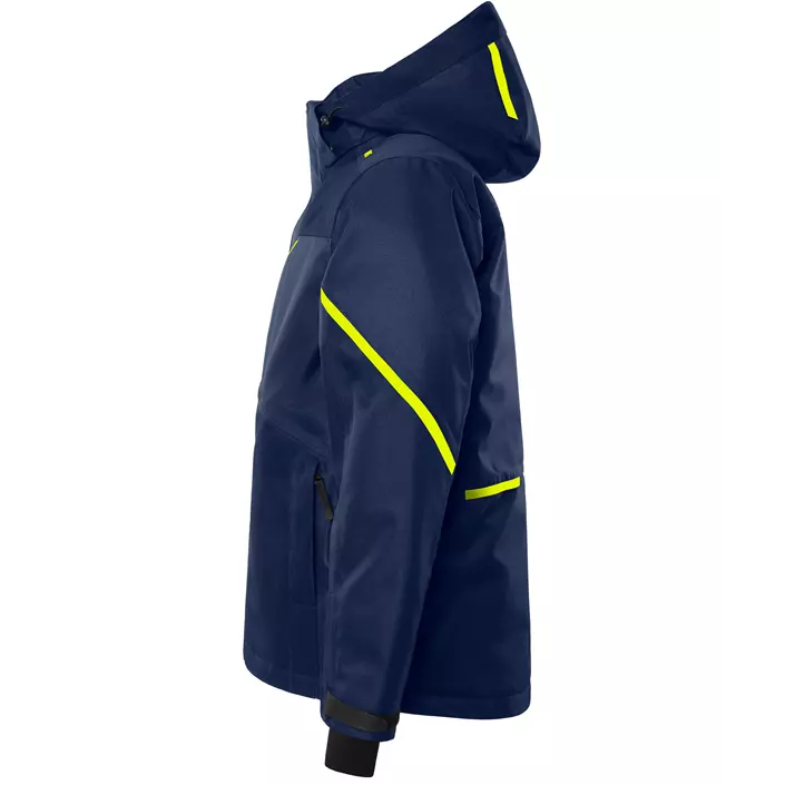 Fristads Airtech® winter jacket 4058, Marine/Hi-Vis yellow, large image number 4