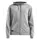 Craft Community FZ hoodie with full zipper, Grey melange, Grey melange, swatch
