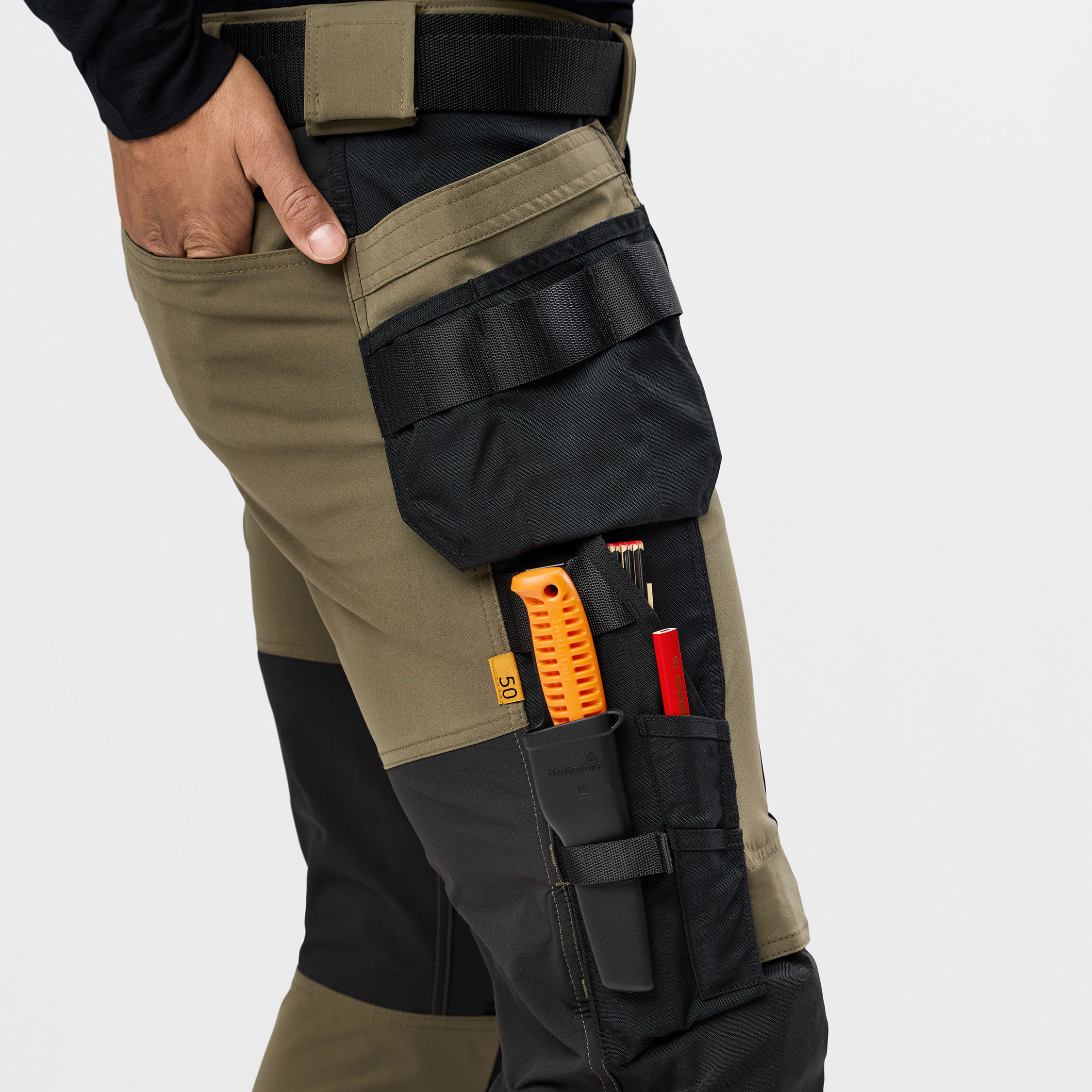 Snickers AllroundWork Handwerkerhose 6218 full stretch, Khaki Green/Black, large image number 8