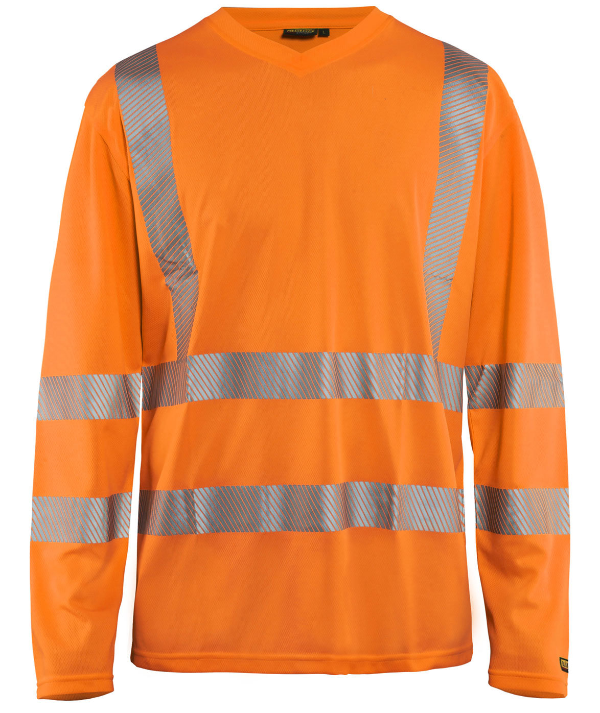 Bl&aring;kl&auml;der l&aring;ng&auml;rmad T-shirt, Varsel Orange