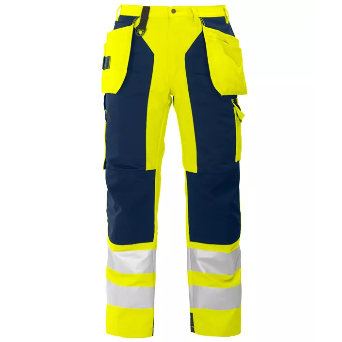 ProJob craftsman trousers 6506, Hi-Vis yellow/marine, large image number 0