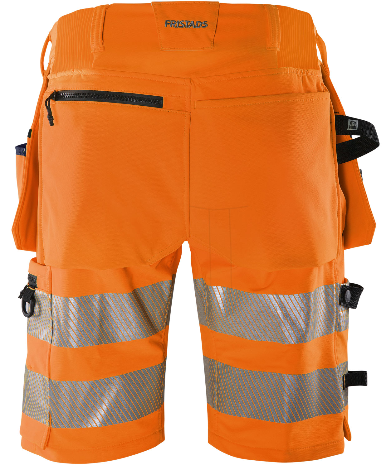 Fristads Green craftsman shorts 2646 GSTP, Hi-Vis Orange/Navy