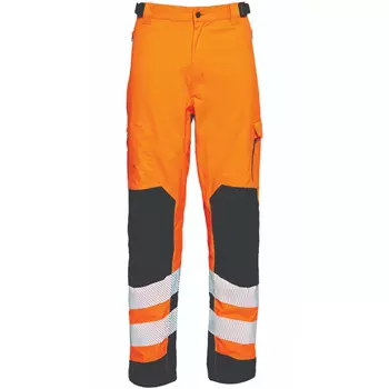 Elka Visible Xtreme stretch work trousers, Hi-Vis Orange/Black