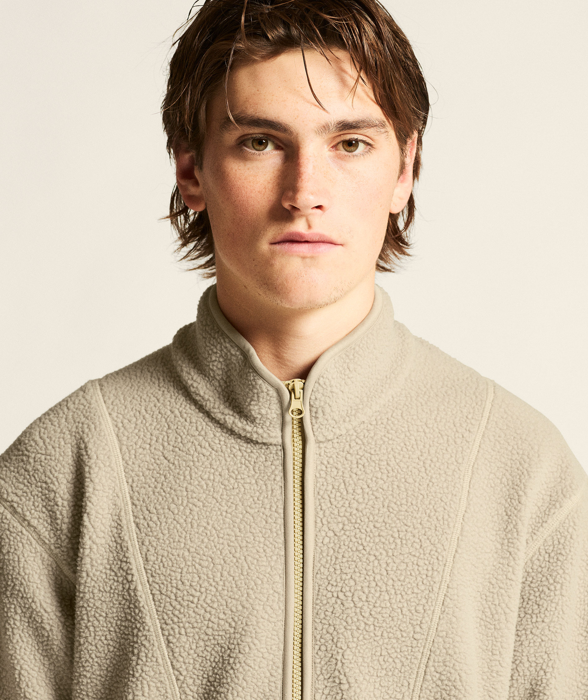 Craft Join half zip pile fleece pullover, Hay, large image number 5