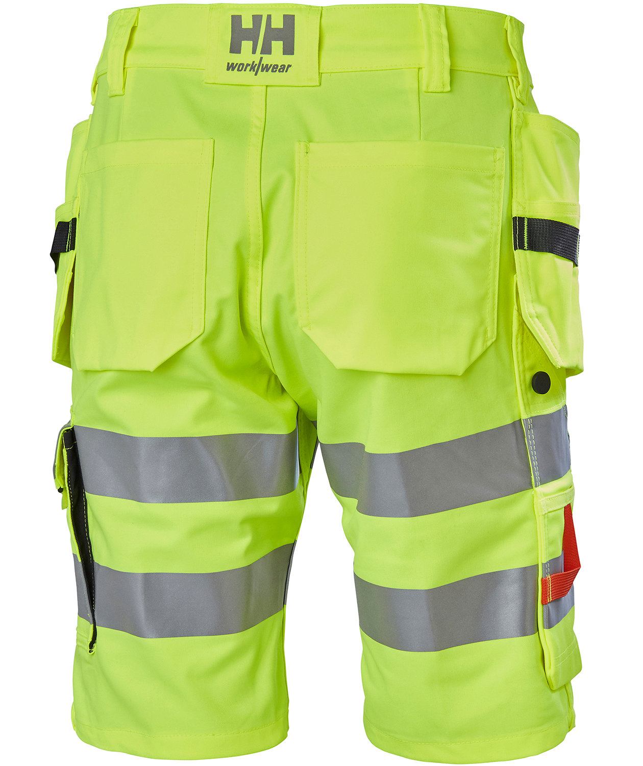Helly Hansen Alna 2.0 h&aring;ndv&aelig;rkershorts, Hi-vis gul/charcoal, large image number 2