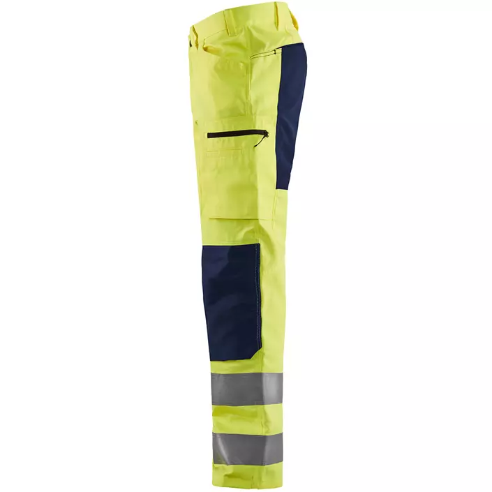 Blåkläder work trousers, Hi-vis Yellow/Marine, large image number 2