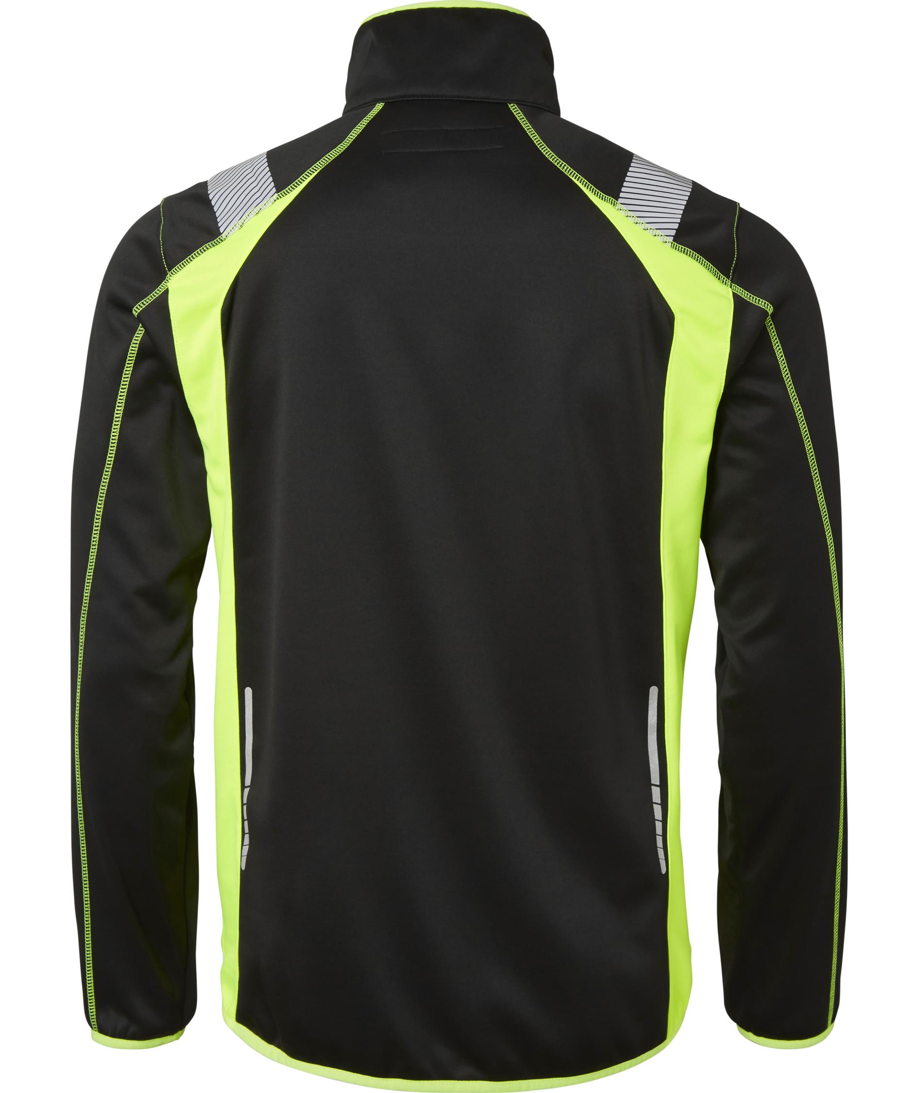 Top Swede cardigan 275, Svart/Varselgul, large image number 1