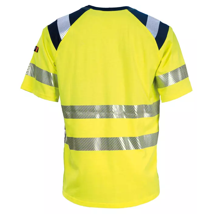 Tranemo FR T-shirt, Hi-Vis yellow/marine, large image number 1