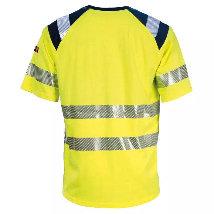 Tranemo FR T-shirt, Varsel yellow/marinblå, large image number 1