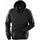 Fristads Acode hoodie with zipper, Black, Black, swatch