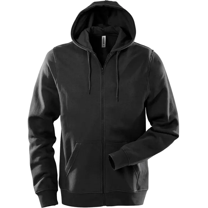 Fristads Acode hoodie with zipper, Black, large image number 0