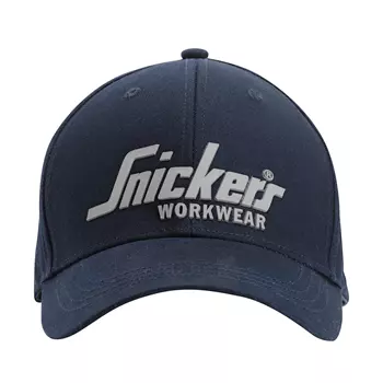 Snickers Logo Cap, Navy/Schwarz