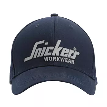 Snickers Logo Cap, Navy/Schwarz