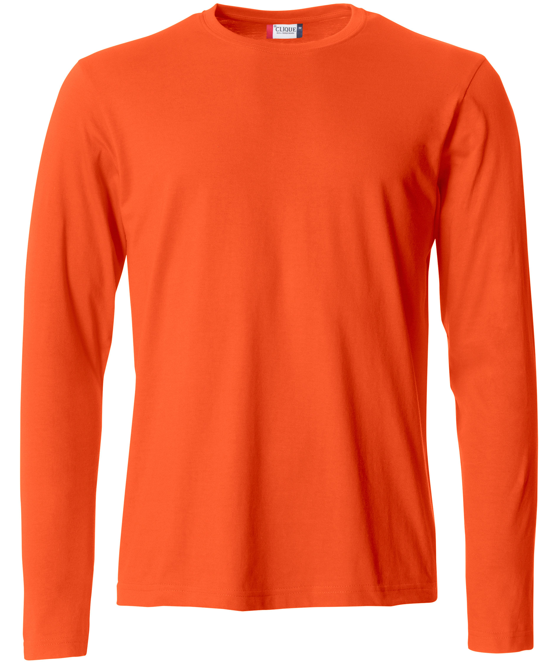 Clique Basic-T long-sleeved t-shirt, Blood orange, Blood orange, swatch