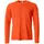 Clique Basic-T langermet T-skjorte, Blood orange, Blood orange, swatch